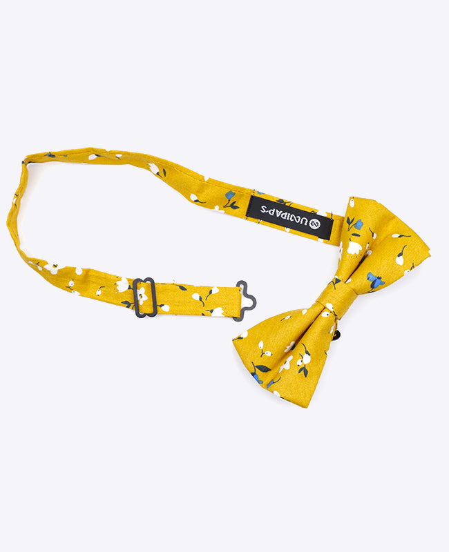 Noeud Papillon Liberty Jaune Homme en Coton | Gaspard - Unipap's