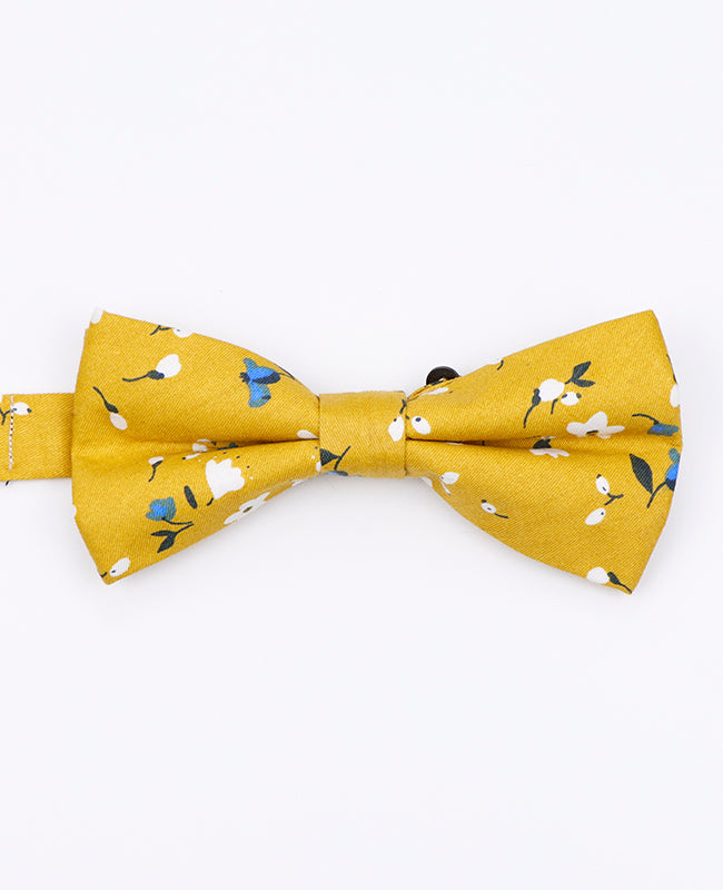 Noeud Papillon Liberty Jaune Homme en Coton | Gaspard - Unipap's