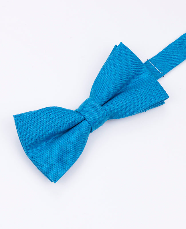 Noeud Papillon Bleu n°3 Homme en Lin | Basile - Unipap's