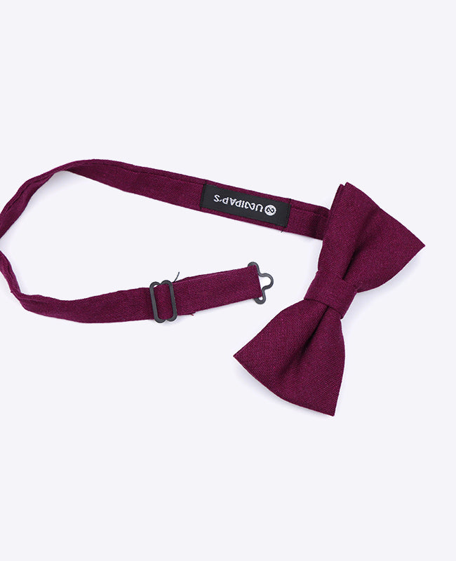 Noeud Papillon Rouge n°1 Homme en Lin | Basile - Unipap's