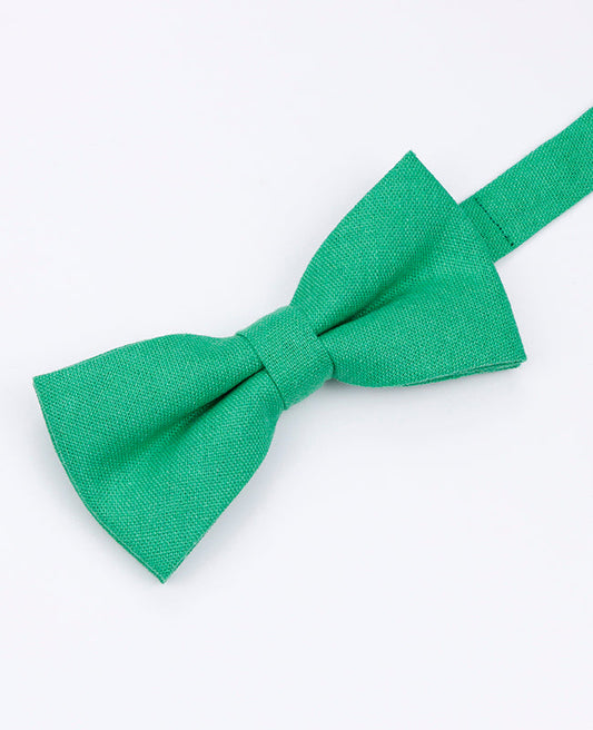 Noeud Papillon Vert n°3 Homme en Lin | Basile - Unipap's