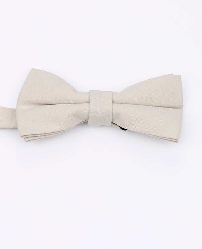 Noeud Papillon Beige en Coton | Oscar - Unipap's