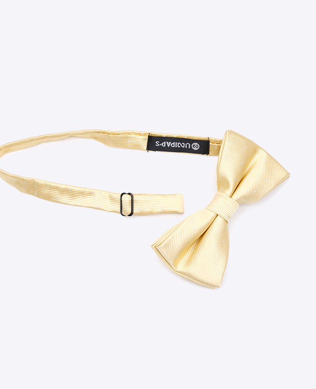 Noeud Papillon Jaune n°2 à Pois Homme en Polyester | Georges - Unipap's