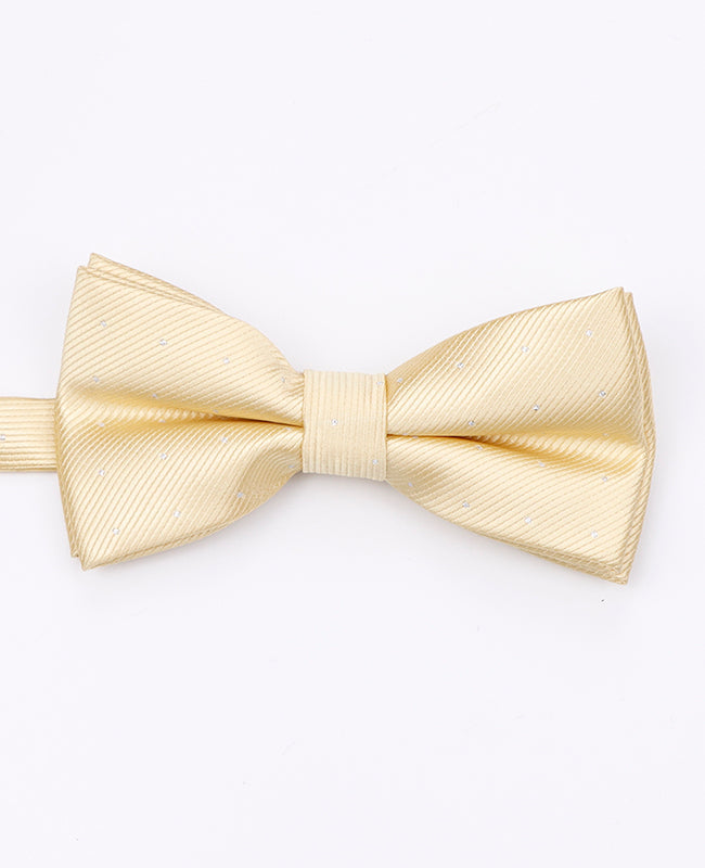 Noeud Papillon Jaune n°2 à Pois Homme en Polyester | Georges - Unipap's