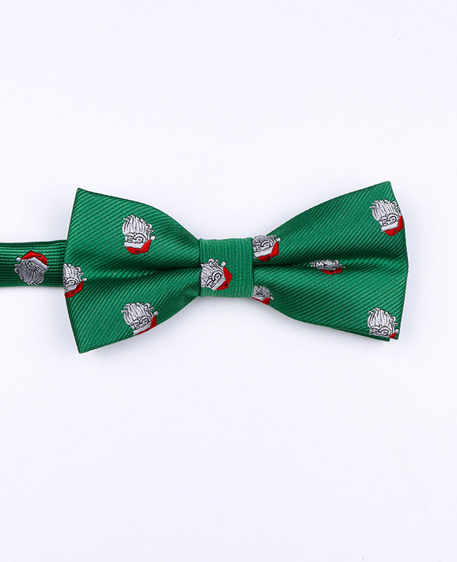 Noeud Papillon de Noël Vert n°1 Enfant en Polyester «Christmas»