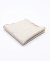 Einstecktuch Beige Nr. 2 aus Wolle | Claude - Unipap's