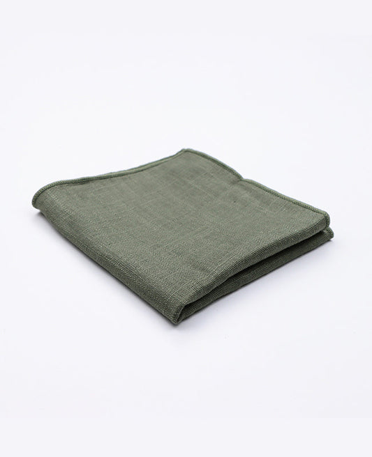 Pochette de Costume Vert n°3 Homme en Coton | Edgard | Unipap's